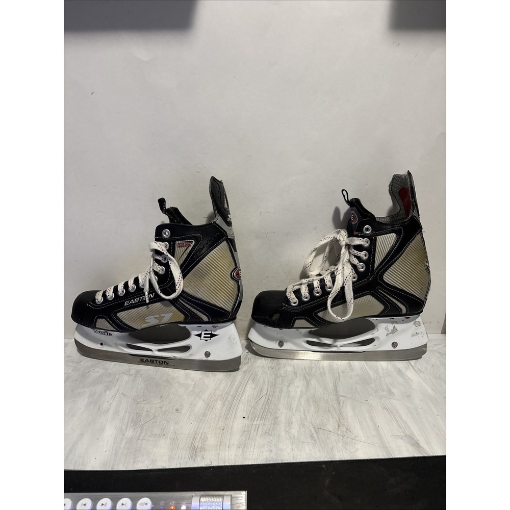 Easton Stealth S1 Size 6.0 D Hockey Skates  Ice Skating Winter Cracking Front
